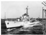 HMS Consort refuelling at sea (a classic picture from the public domain)